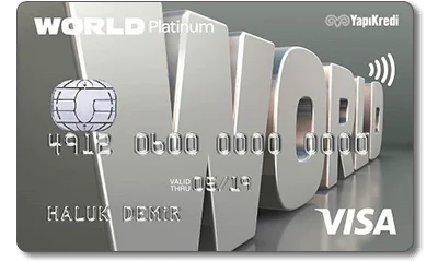 Yapı Kredi World Platinium kredi kartı